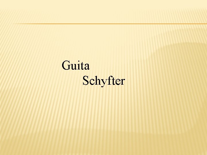 Guita Schyfter 