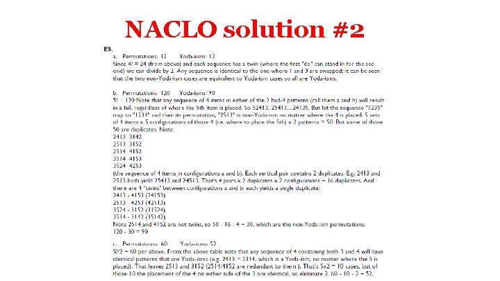 NACLO solution #2 