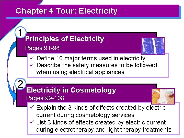 Chapter 4 Tour: Electricity 1 Principles of Electricity Pages 91 -98 Define 10 major