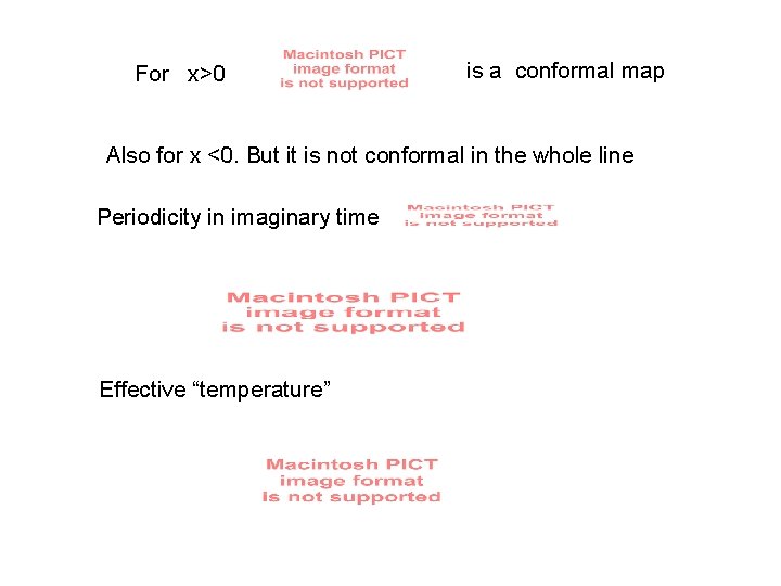 For x>0 is a conformal map Also for x <0. But it is not