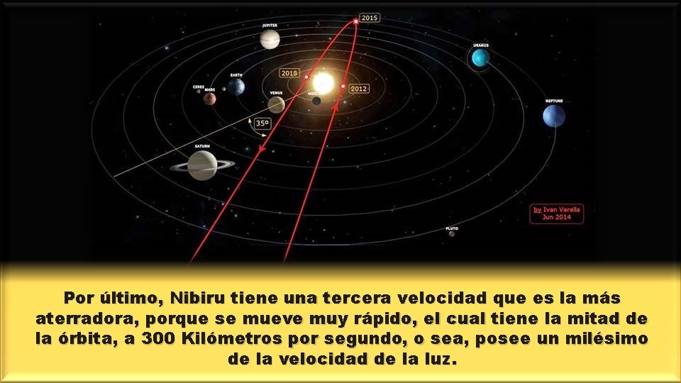 Por último, Nibiru tiene una tercera velocidad que es la más aterradora, porque se