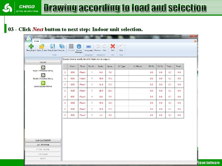 Drawing according to load and selection 03 - Click Next button to next step: Drawing according to load and selection 03 - Click Next button to next step: