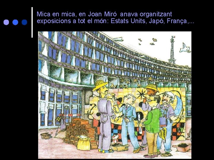 Mica en mica, en Joan Miró anava organitzant exposicions a tot el món: Estats