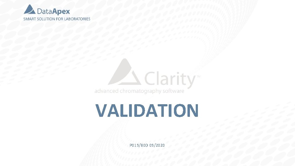 VALIDATION P 019/80 D 09/2020 