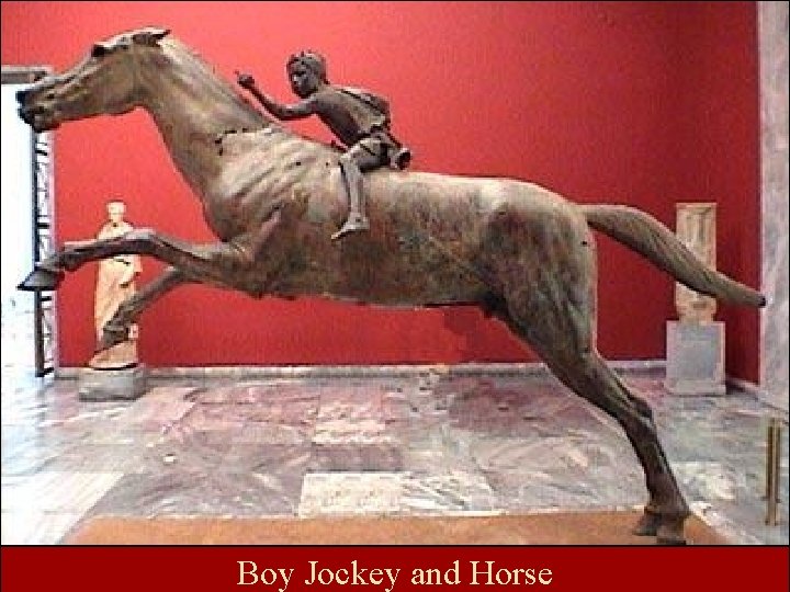 Boy Jockey and Horse 