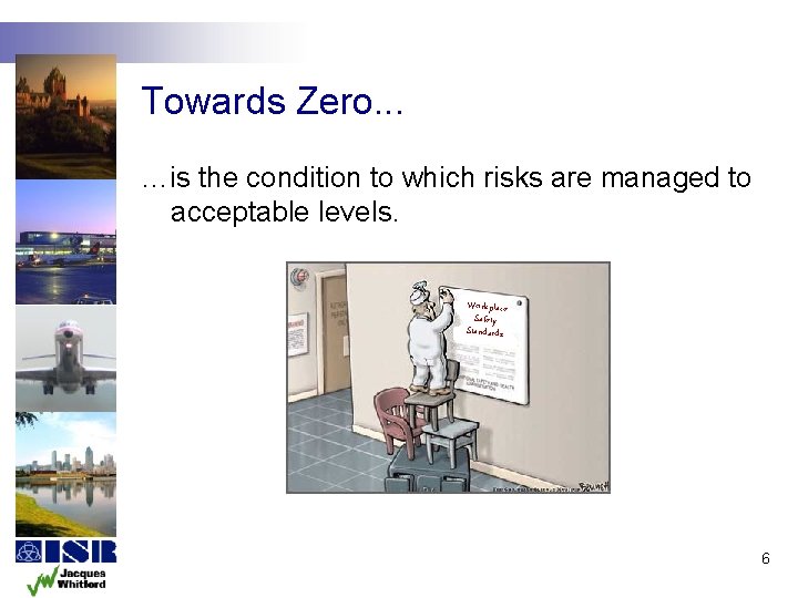 Towards Zero. . . …is the condition to which risks are managed to acceptable Towards Zero. . . …is the condition to which risks are managed to acceptable