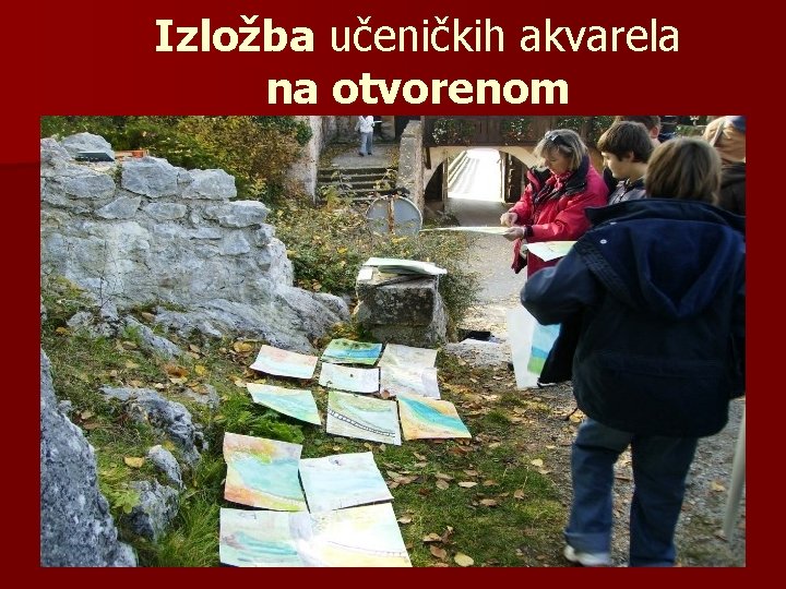 Izložba učeničkih akvarela na otvorenom 
