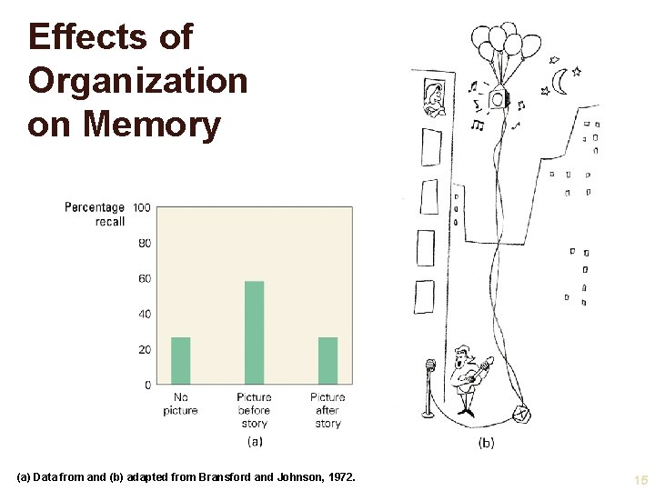 Effects of Organization on Memory (a) Data from and (b) adapted from Bransford and