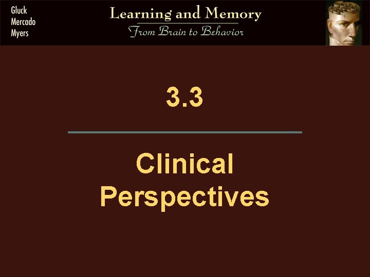 3. 3 Clinical Perspectives 
