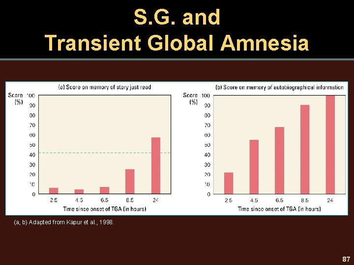 S. G. and Transient Global Amnesia (a, b) Adapted from Kapur et al. ,