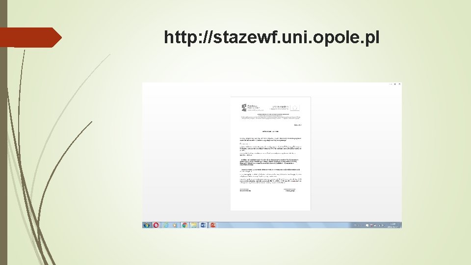 http: //stazewf. uni. opole. pl 