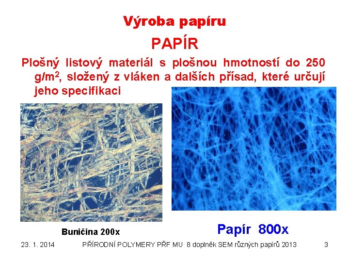 Výroba papíru PAPÍR Plošný listový materiál s plošnou hmotností do 250 g/m 2, složený