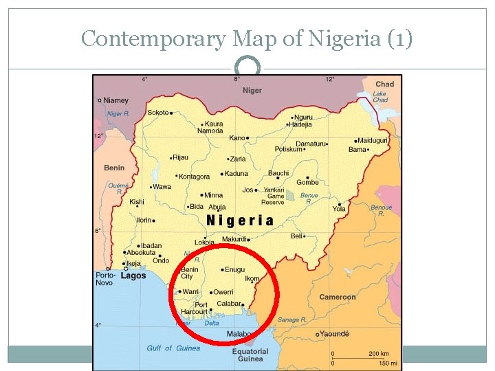 Contemporary Map of Nigeria (1) 
