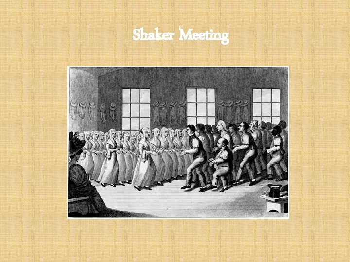 Shaker Meeting 