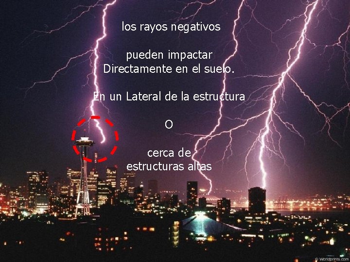 Descendentes o negativos los rayos negativos pueden impactar Directamente en el suelo. En un Descendentes o negativos los rayos negativos pueden impactar Directamente en el suelo. En un