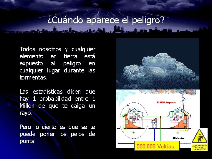 ¿Cuándo aparece el peligro? Todos nosotros elemento en expuesto al cualquier lugar tormentas. y ¿Cuándo aparece el peligro? Todos nosotros elemento en expuesto al cualquier lugar tormentas. y