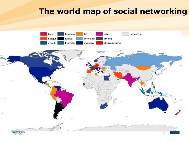The world map of social networking 