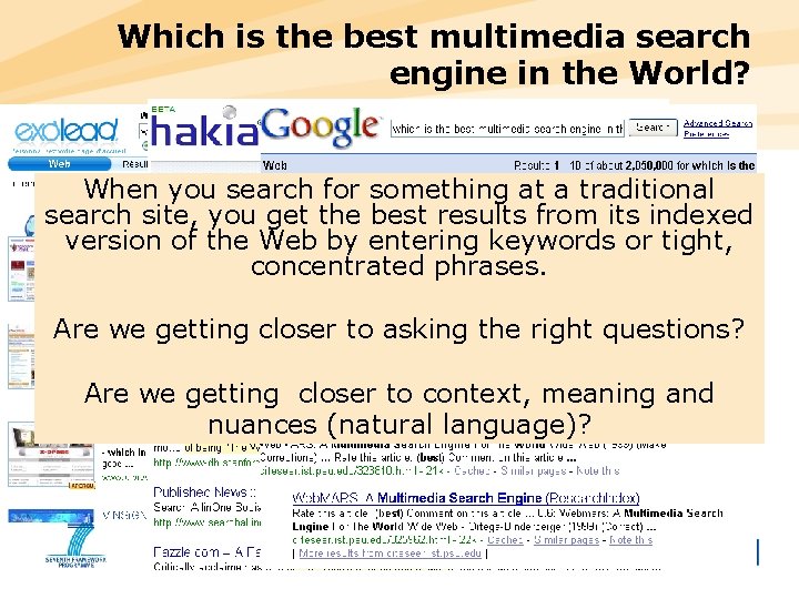 Which is the best multimedia search engine in the World? When you search for