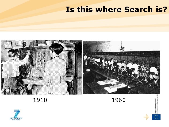 Is this where Search is? 1910 1960 