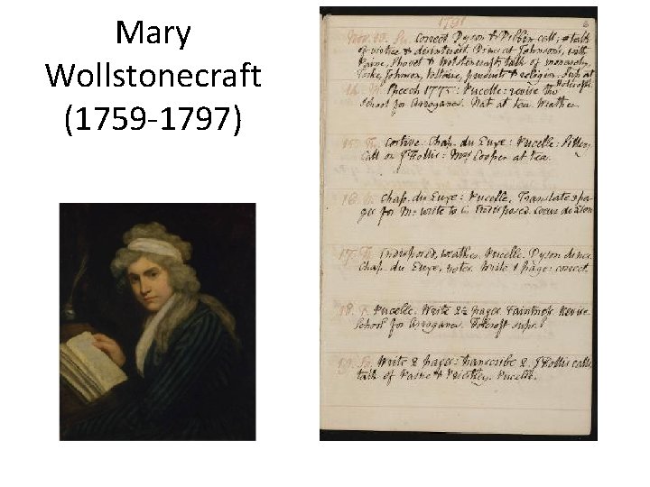 Mary Wollstonecraft (1759 -1797) 