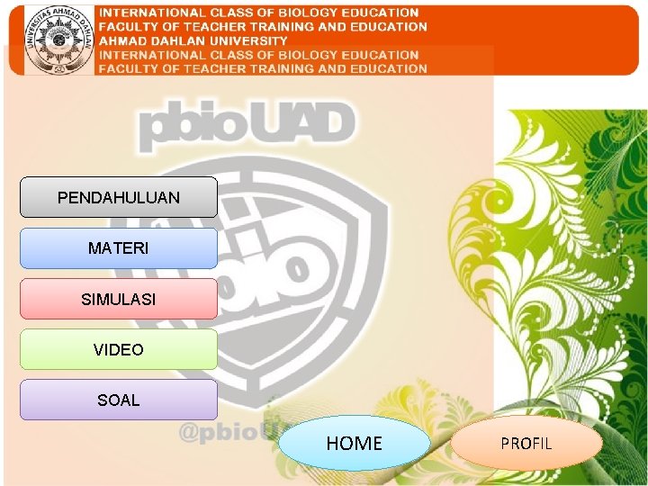 PENDAHULUAN MATERI SIMULASI VIDEO SOAL HOME PROFIL 