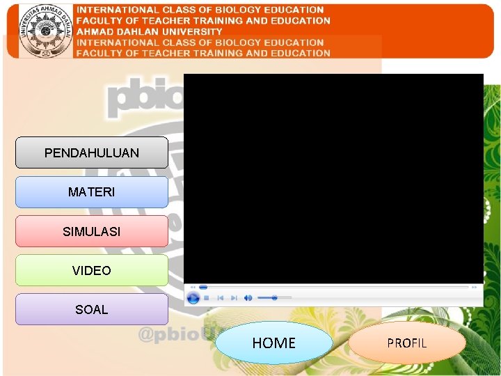 PENDAHULUAN MATERI SIMULASI VIDEO SOAL HOME PROFIL 