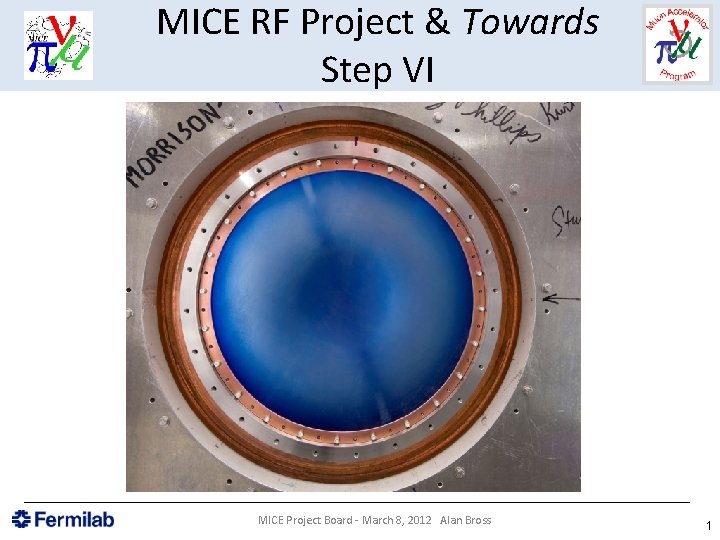 MICE RF Project & Towards Step VI MICE Project Board - March 8, 2012