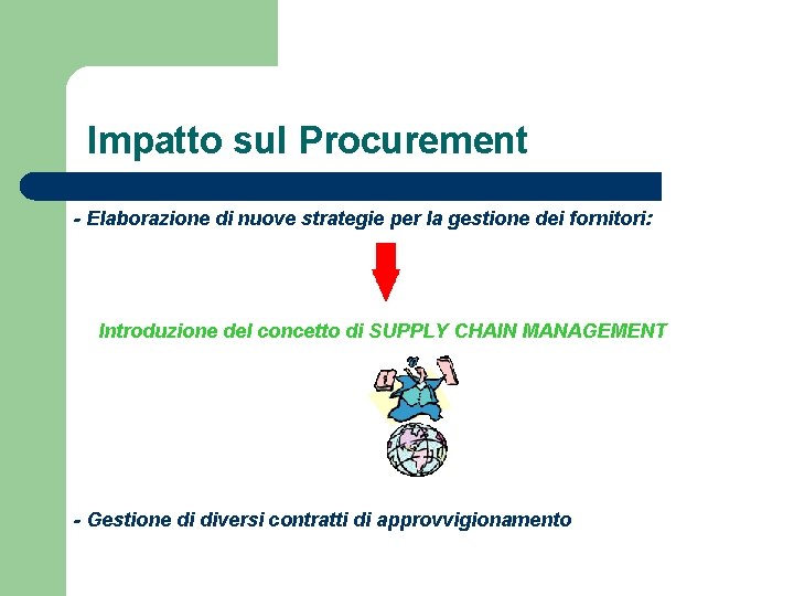 Impatto sul Procurement - Elaborazione di nuove strategie per la gestione dei fornitori: Introduzione