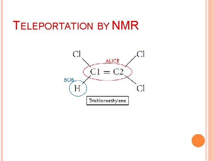 TELEPORTATION BY NMR 