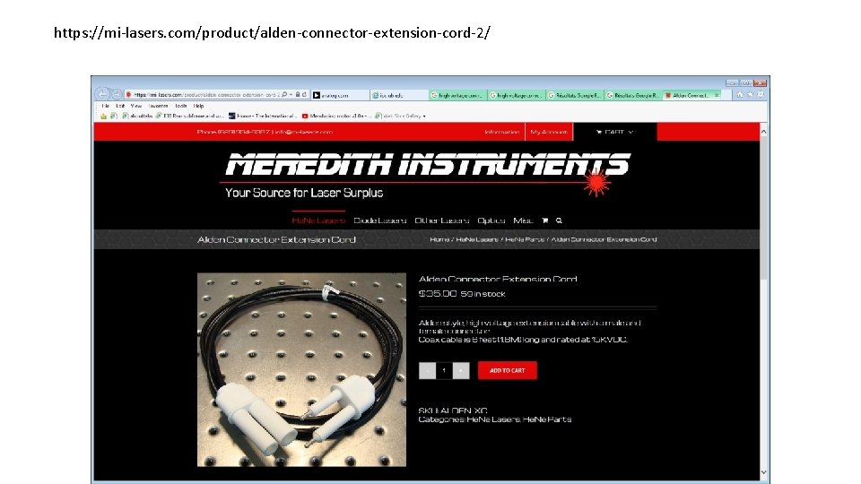 https: //mi-lasers. com/product/alden-connector-extension-cord-2/ 