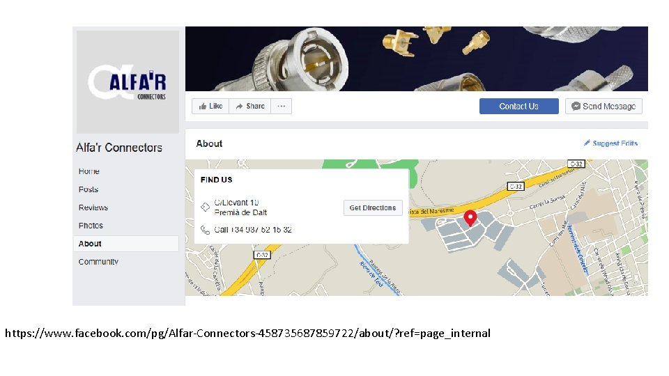 https: //www. facebook. com/pg/Alfar-Connectors-458735687859722/about/? ref=page_internal 