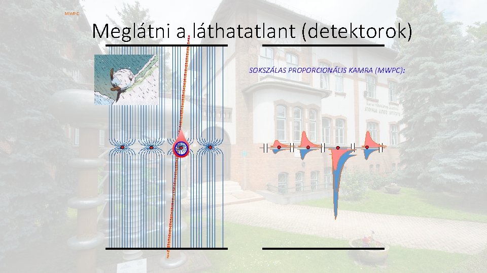 MWPC Meglátni a láthatatlant (detektorok) SOKSZÁLAS PROPORCIONÁLIS KAMRA (MWPC): 