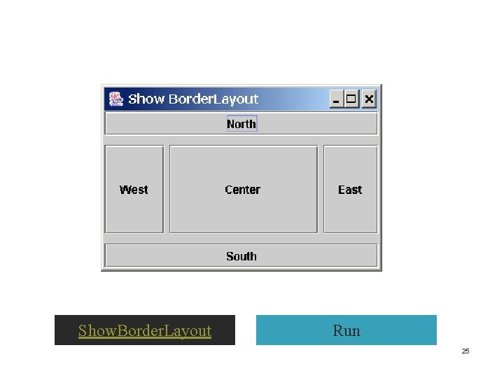 Show. Border. Layout Run 25 Show. Border. Layout Run 25