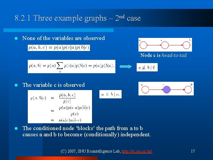 8. 2. 1 Three example graphs – 2 nd case l None of the