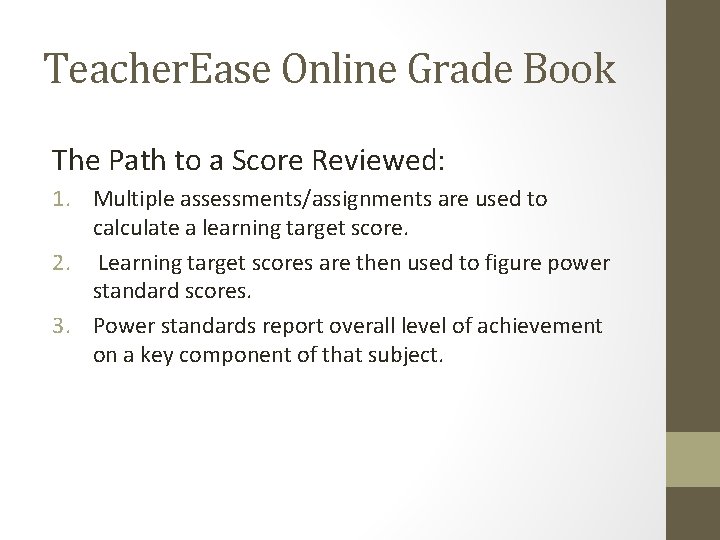Teacher Ease Online Grade Book Goal Improve parent
