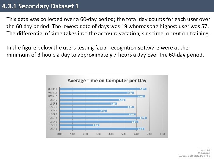 4. 3. 1 Secondary Dataset 1 This data was collected over a 60 -day