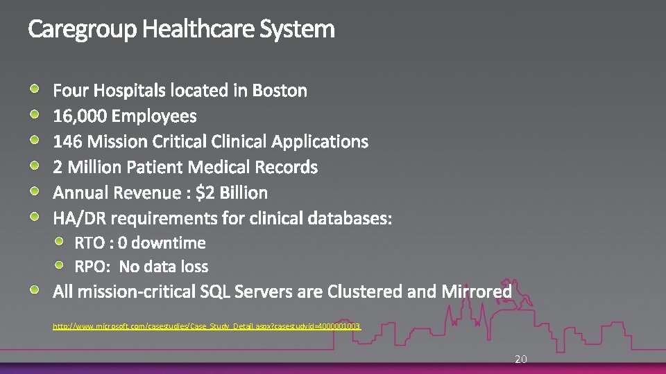 http: //www. microsoft. com/casestudies/Case_Study_Detail. aspx? casestudyid=4000001003 20 