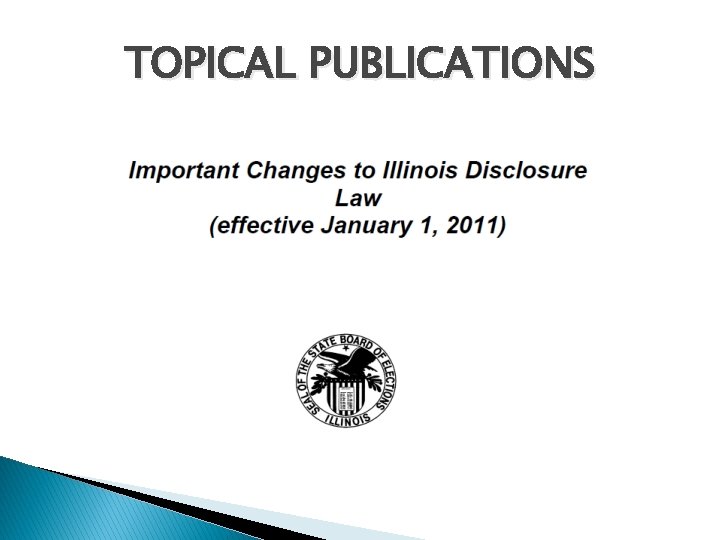 TOPICAL PUBLICATIONS 