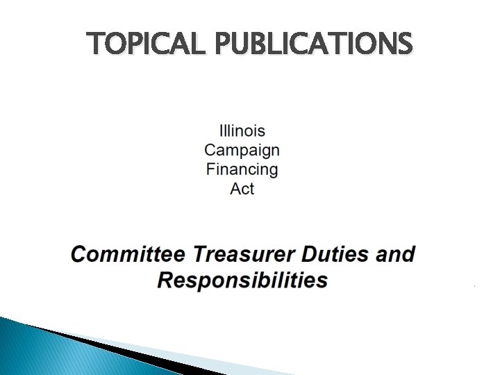 TOPICAL PUBLICATIONS 