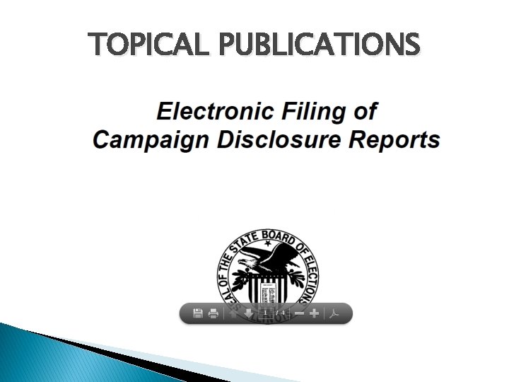 TOPICAL PUBLICATIONS 