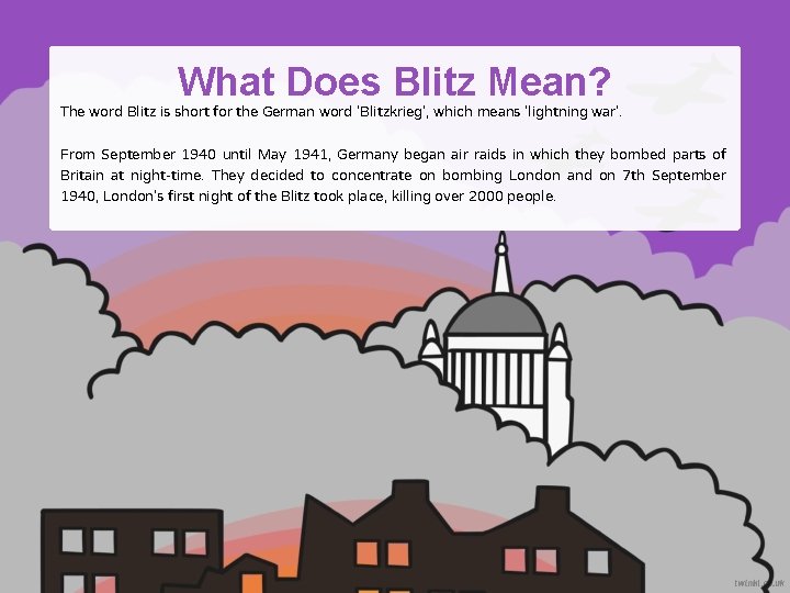 What Does Blitz Mean? The word Blitz is short for the German word ‘Blitzkrieg’,