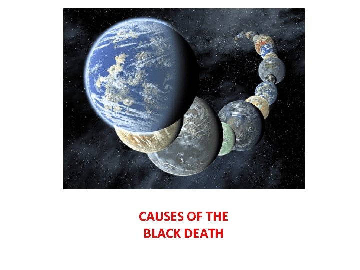 CAUSES OF THE BLACK DEATH 