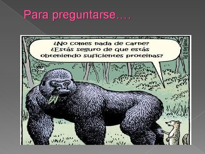 Para preguntarse…. 