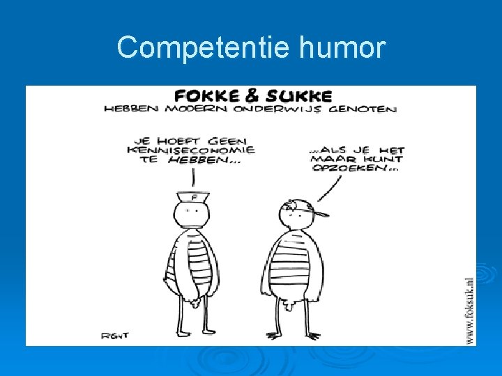 Competentie humor Competentie humor