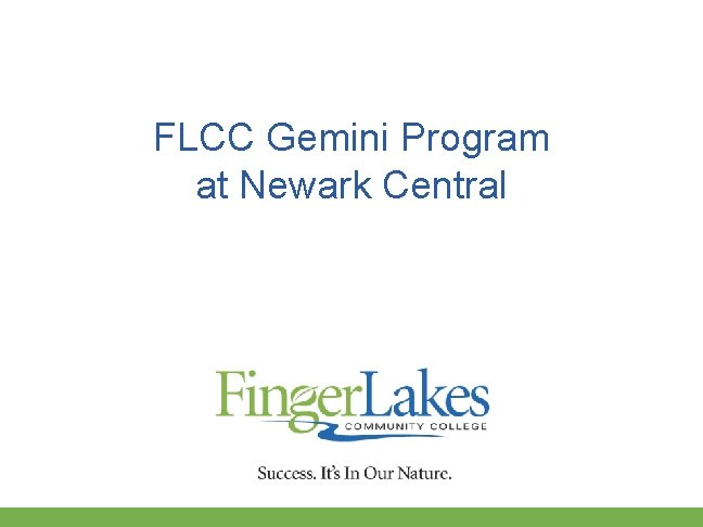 FLCC Gemini Program at Newark Central 