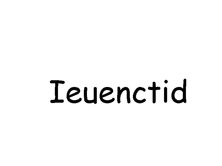 Ieuenctid Ieuenctid