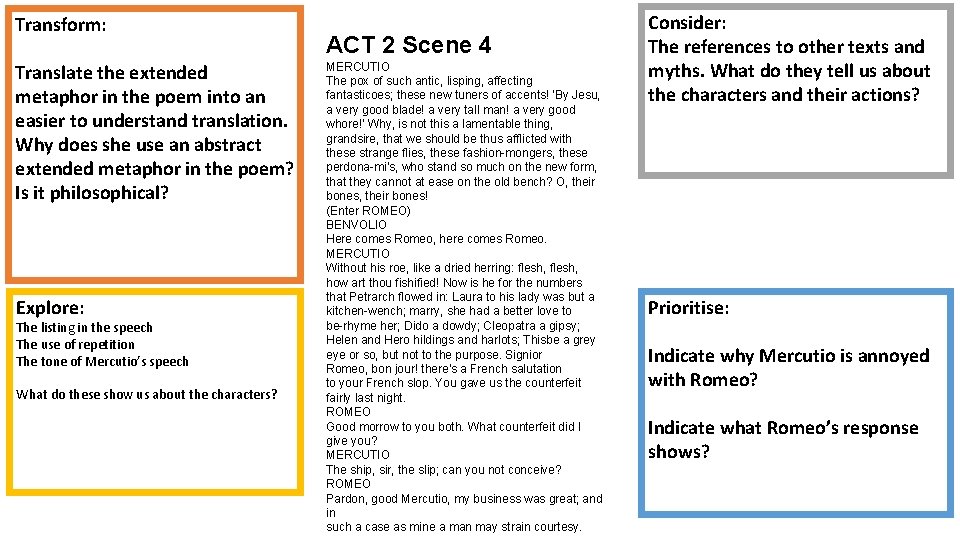 Transform: Translate the extended metaphor in the poem into an easier to understand translation.