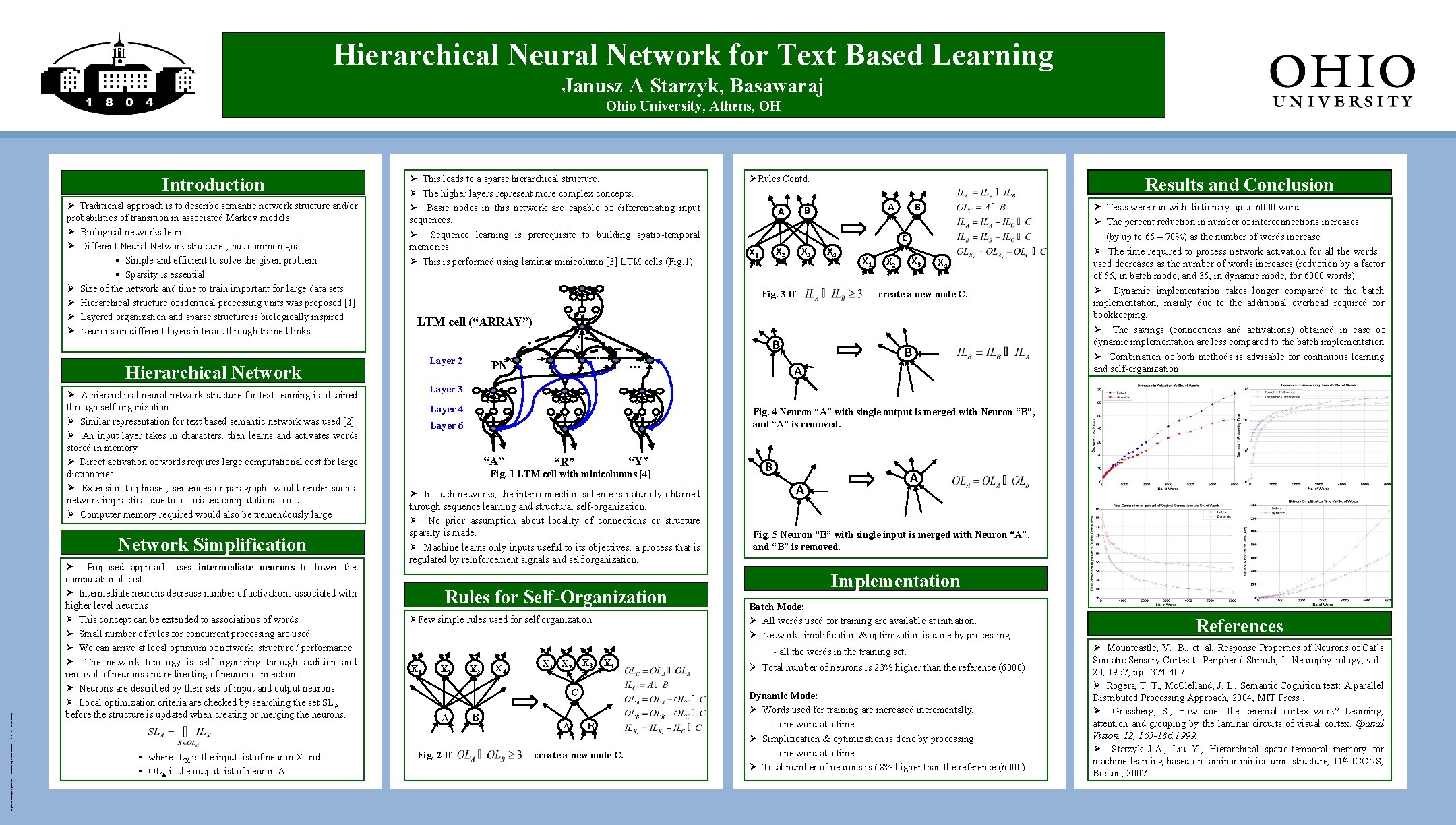 Hierarchical Neural Network for Text Based Learning Janusz