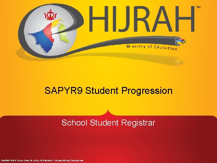 SAPYR 9 Student Progression School Student Registrar 