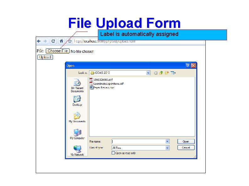 File Upload Form Label is automatically assigned File Upload Form Label is automatically assigned